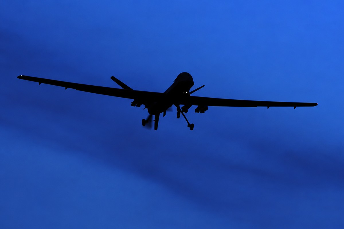 Aircraft at dusk